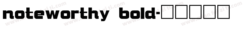 noteworthy bold字体转换